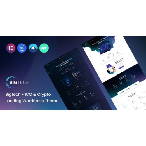 Bigtech – ICO & Crypto Landing WordPress Theme