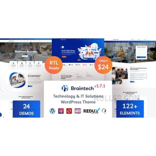 Braintech – Technology & IT Solutions WordPress Theme