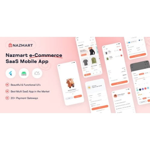NazMart – Tenant Shop Flutter Mobile App