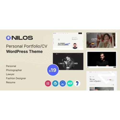Nilos – Personal Portfolio WordPress Theme