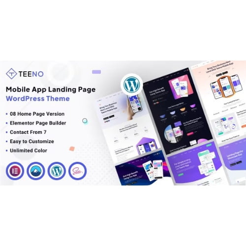 Teeno – App Landing WordPress Theme