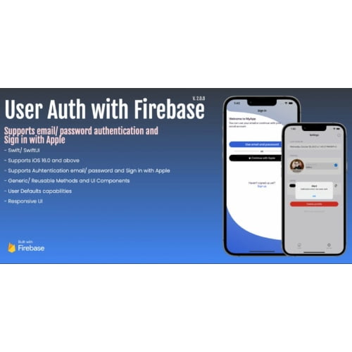 iOS User Auth with Firebase Email Password