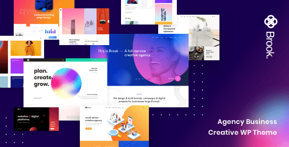 Brook v2.8.2 – Agency Business Creative WordPress Theme